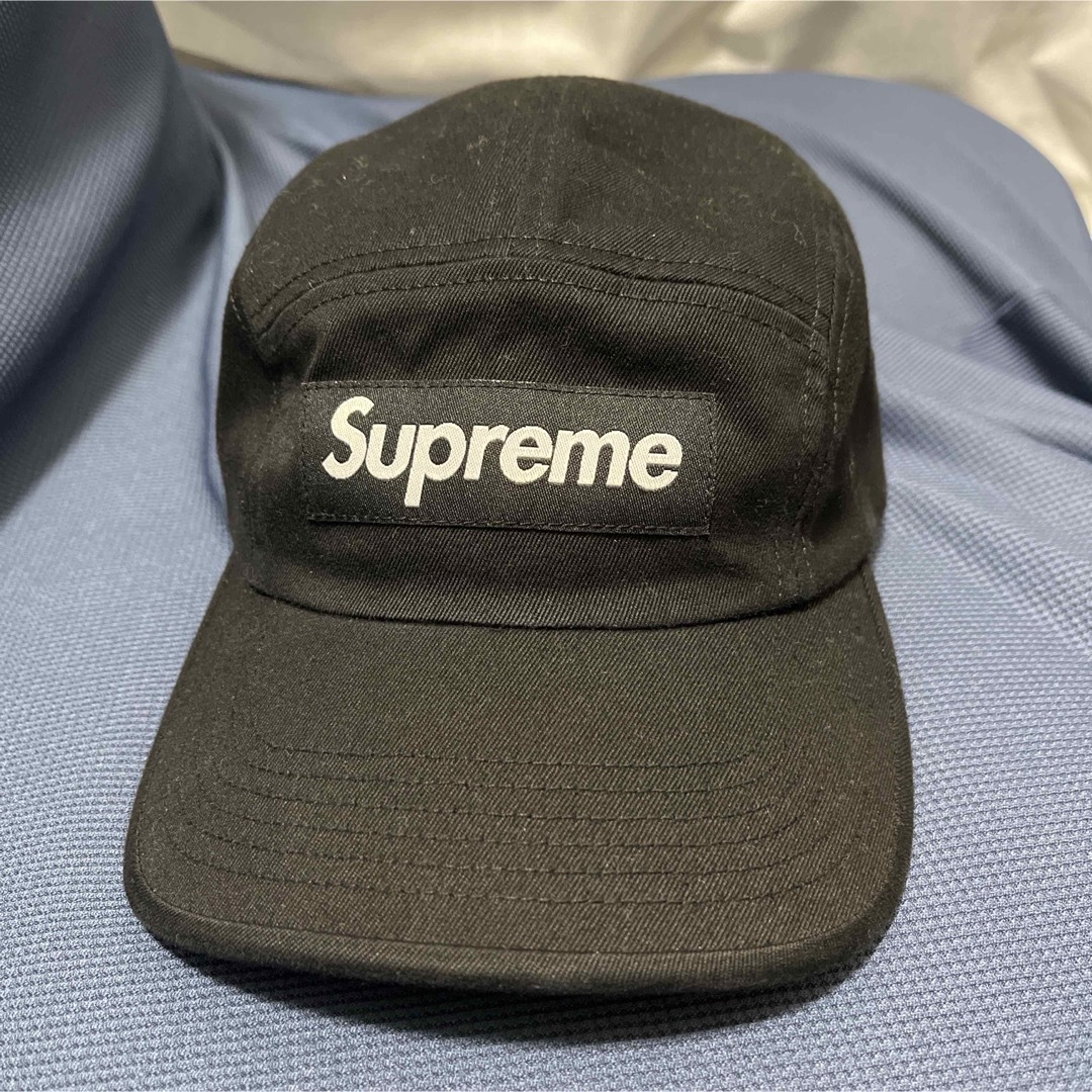 Supreme キャンプキャップ BLACK シュプリームボックスロゴ