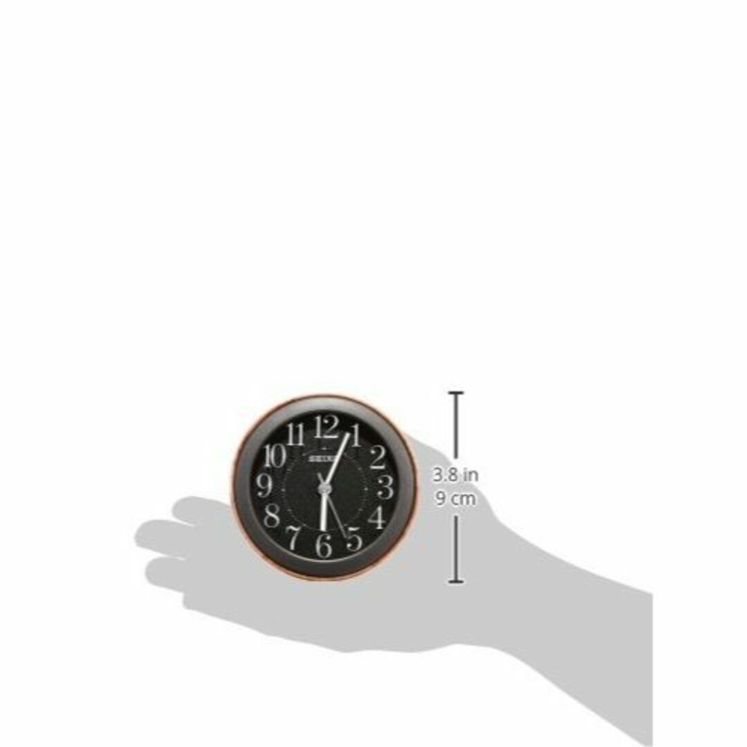 【色: 濃茶木目】セイコー クロック 目覚まし時計 アナログ 濃茶 木目 KR5