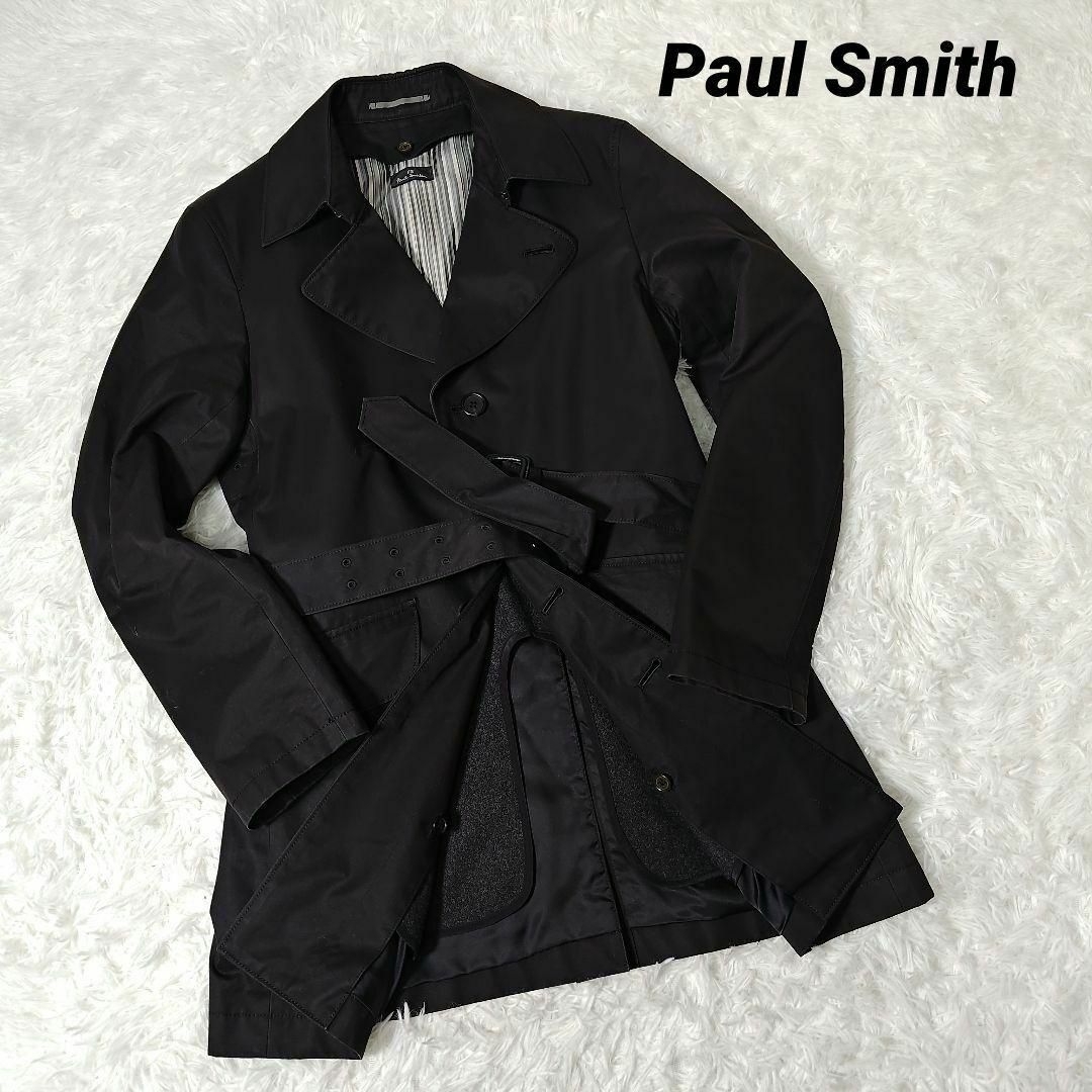 美品 PAULSMITH ポールスミスカシミヤ ステンカラーコート-