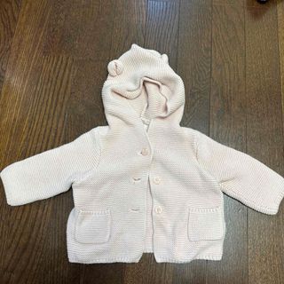 babyGAP ニットアウター 65cm  くまさん耳付き(ジャケット/コート)