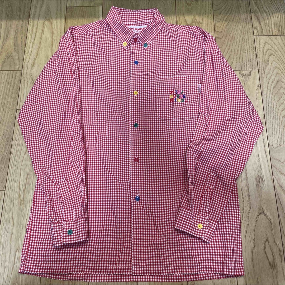 mikihouse(ミキハウス)のmikiHOUSE junior ミキハウス 90s ヴィンテージ シャツ 美品 キッズ/ベビー/マタニティのキッズ服男の子用(90cm~)(ブラウス)の商品写真