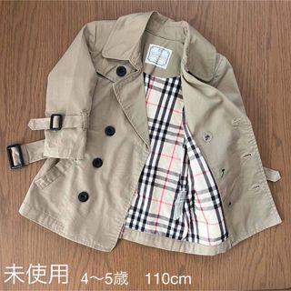 ザラキッズ(ZARA KIDS)の新品未使用　ザラキッズ　ボイストレンチコート　4〜5歳　 110 100(コート)