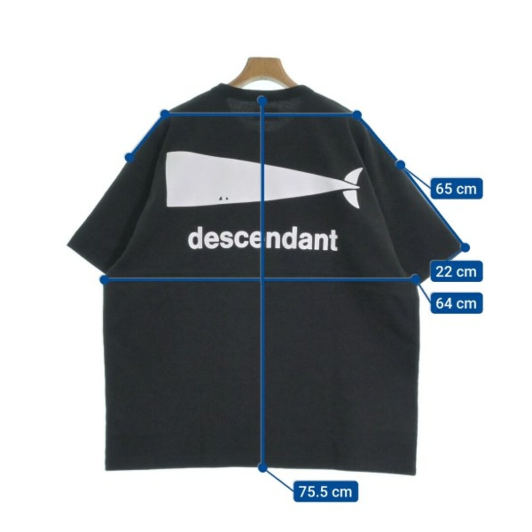 DESCENDANT ディセンダント Tシャツ・カットソー 3(L位) 黒 【古着】【中古】