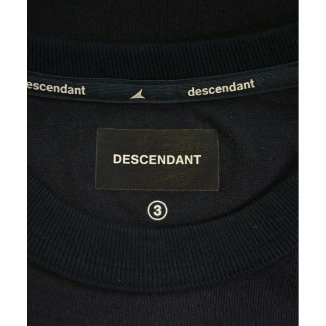 DESCENDANT ディセンダント Tシャツ・カットソー 3(L位) 紺 【古着】 2