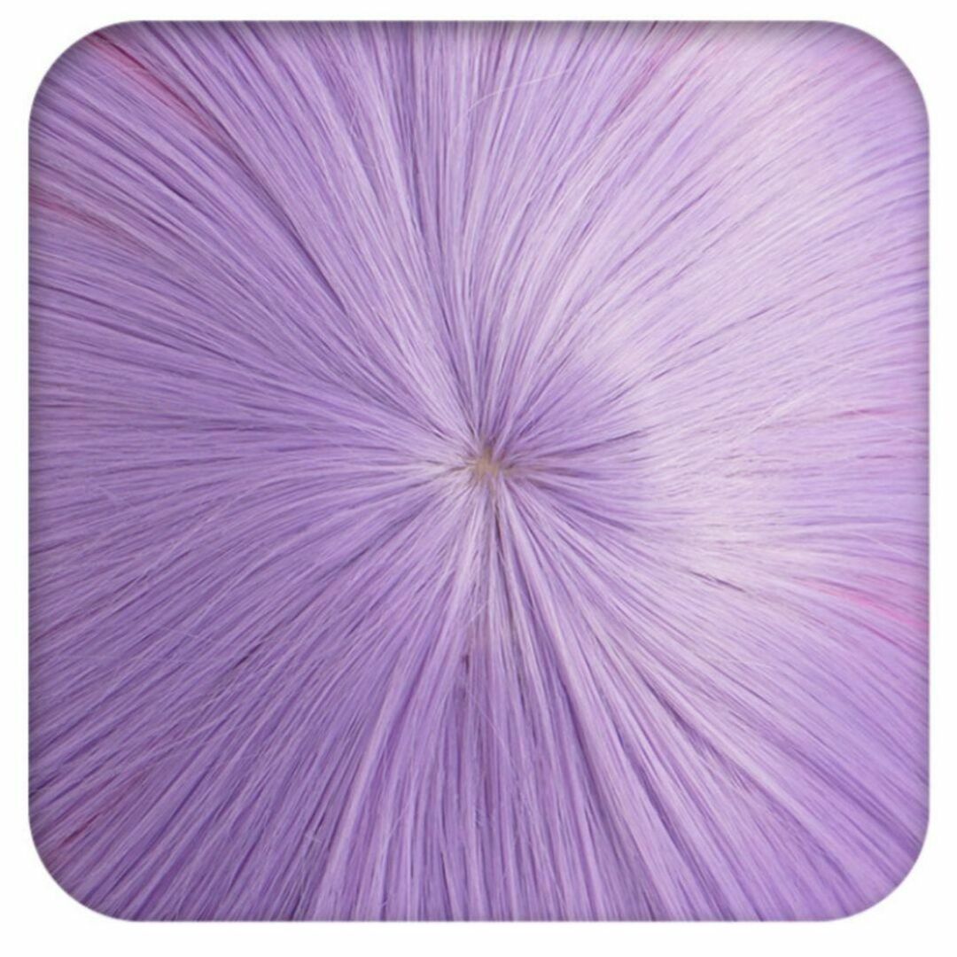 ハロウィン ウィッグ ミディアムヘア ピンク紫 コミケ ゴスロリ コスプレ♡ レディースのウィッグ/エクステ(ショートカール)の商品写真