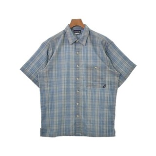 パタゴニア(patagonia)のpatagonia パタゴニア カジュアルシャツ M 青xグレー(チェック) 【古着】【中古】(シャツ)