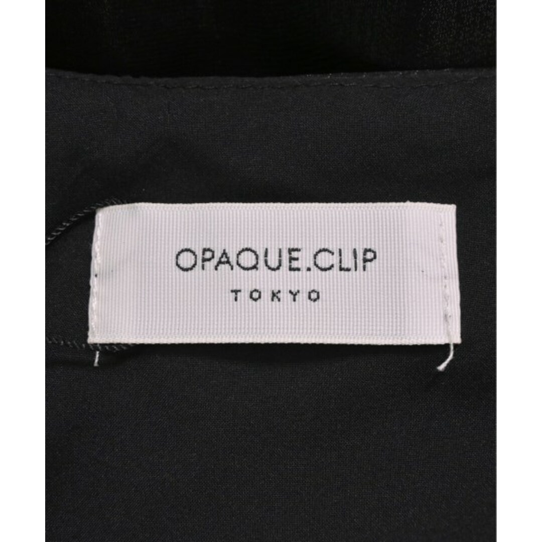 OPAQUE.CLIP(オペークドットクリップ)のOPAQUE.CLIP オペークドットクリップ ブラウス 38(M位) 黒 【古着】【中古】 レディースのトップス(シャツ/ブラウス(長袖/七分))の商品写真