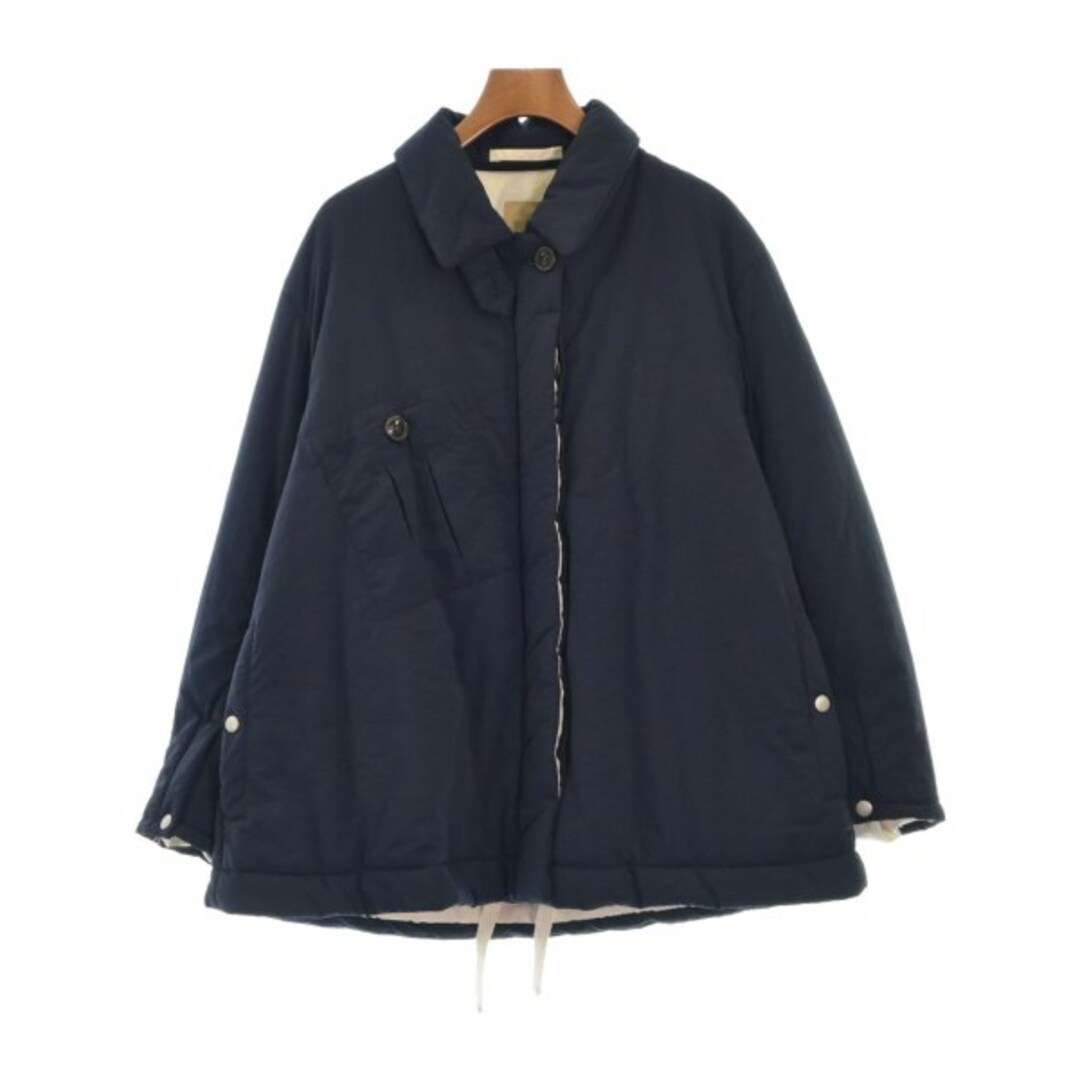 NIGEL CABOURN ダウンジャケット/ダウンベスト 8(S位) 紺あり伸縮性