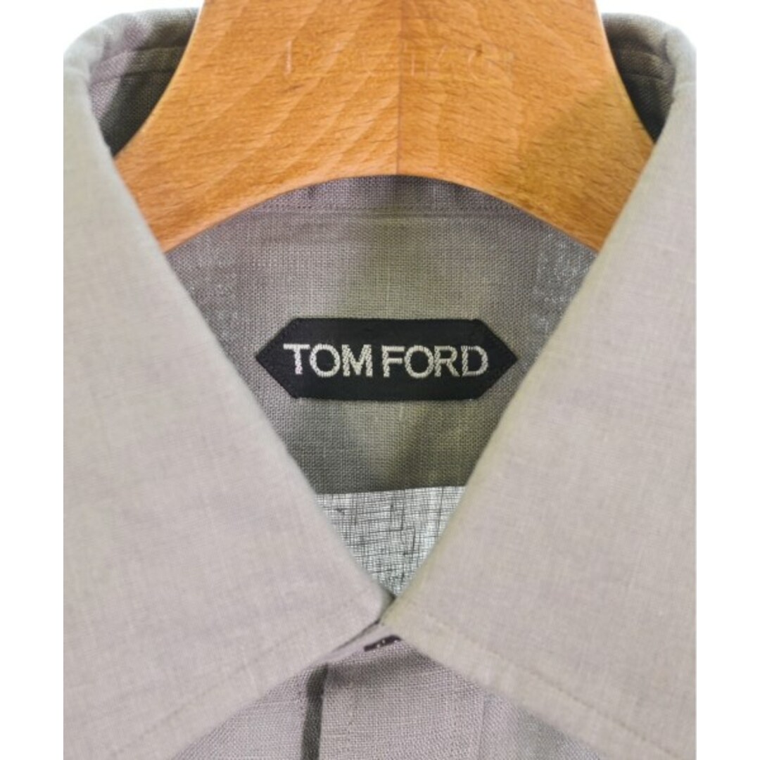 TOM FORD トムフォード カジュアルシャツ 38(S位) カーキ 2