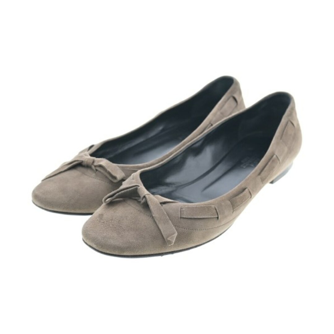 HERMES エルメス パンプス EU37 1/2(24cm位) ベージュ系 【古着】-