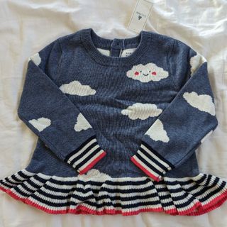 ベビーギャップ(babyGAP)の新品　babygap ペプラムニットトップス90(ニット)