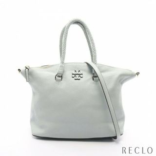 トリーバーチ(Tory Burch)のマックグロー ハンドバッグ レザー ライトブルー 2WAY(ハンドバッグ)