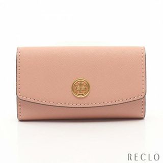 トリーバーチ(Tory Burch)のROBINSON ロビンソン 6連 キーケース レザー ピンクベージュ(キーケース)