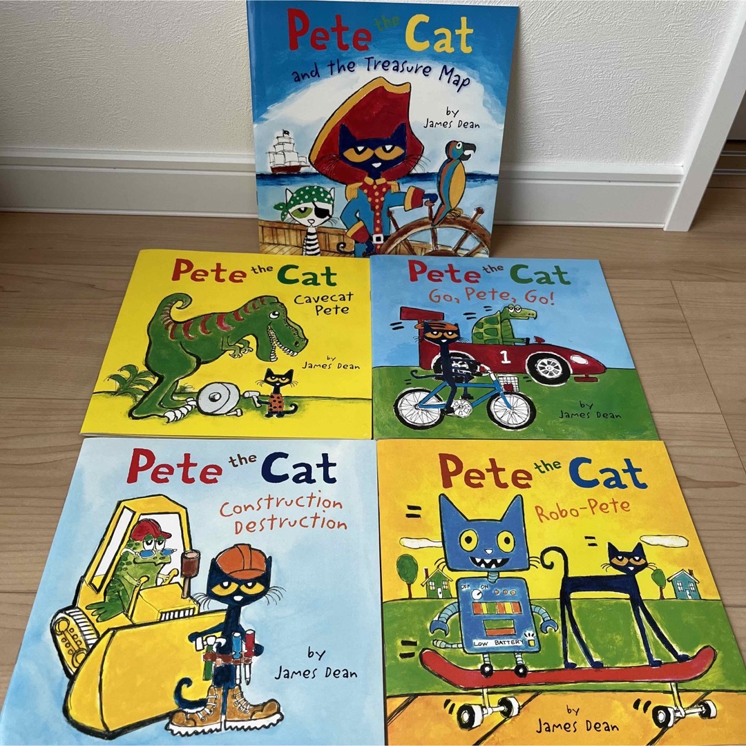 お値下げ！　英語絵本　Pete the cat  5冊セット エンタメ/ホビーの本(洋書)の商品写真