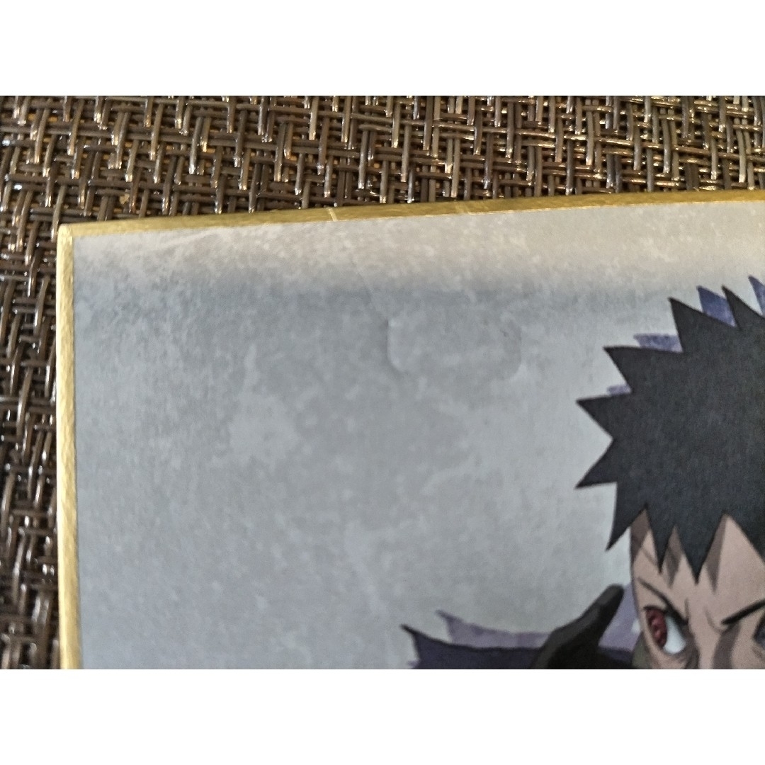 NARUTO うちはオビト ミニ色紙 エンタメ/ホビーのおもちゃ/ぬいぐるみ(キャラクターグッズ)の商品写真