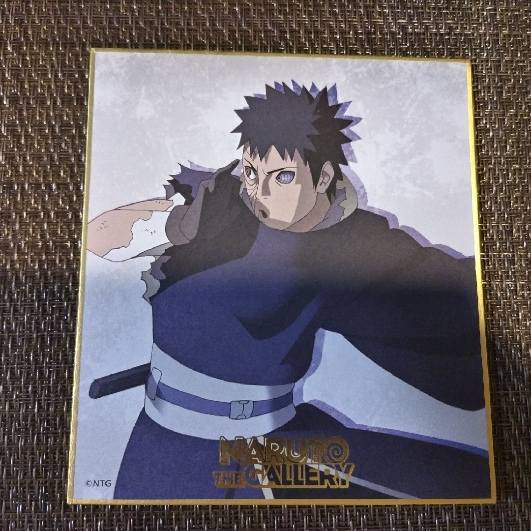 NARUTO うちはオビト ミニ色紙 エンタメ/ホビーのおもちゃ/ぬいぐるみ(キャラクターグッズ)の商品写真