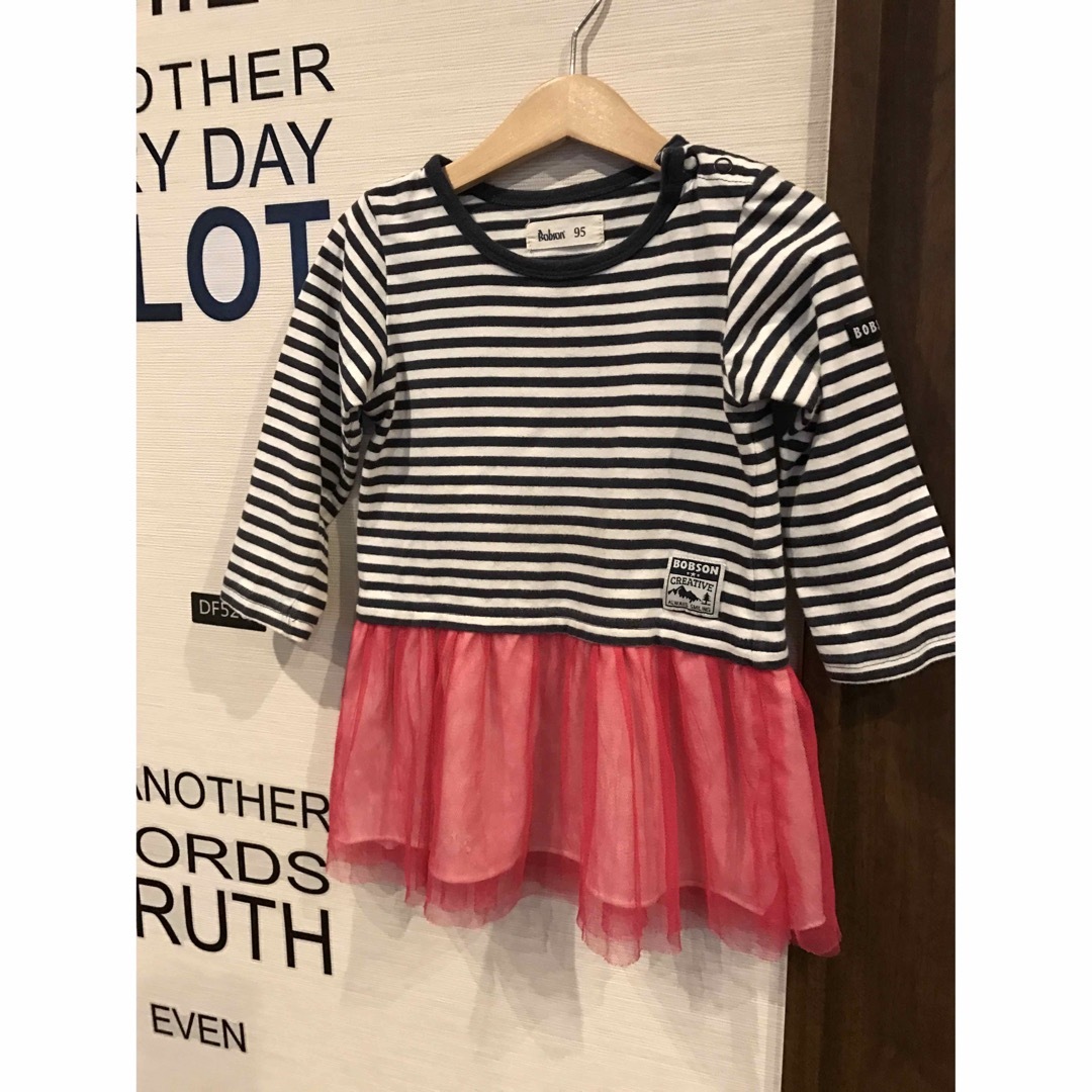 BOBSON(ボブソン)のBOBSONボブソン★ワンピース　95 キッズ/ベビー/マタニティのキッズ服女の子用(90cm~)(ワンピース)の商品写真