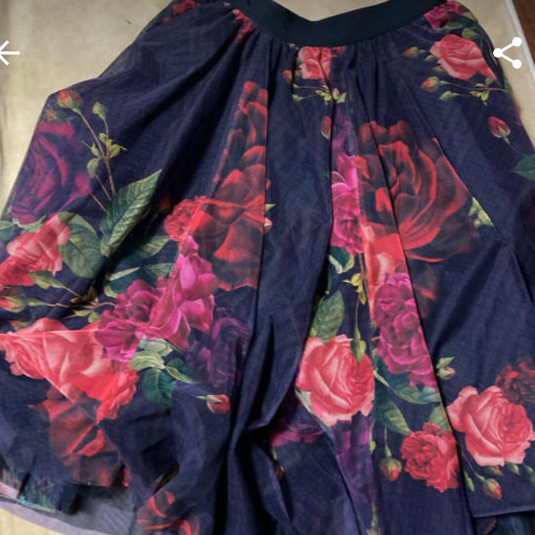 【英国高級ブランド】TEDBAKER薔薇スカート