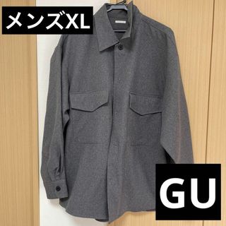 ジーユー(GU)のGUメンズXL⭐️美品⭐️ジャケットアウター冬服冬物暖かいユニクロGUジーユー(ノーカラージャケット)