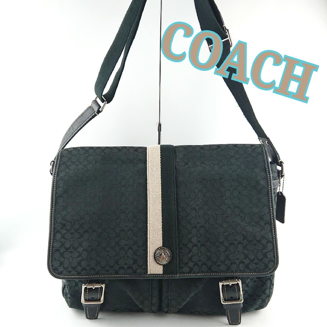 COACH コーチ F70183  シグネチャー メッセンジャーバッグ A4対応