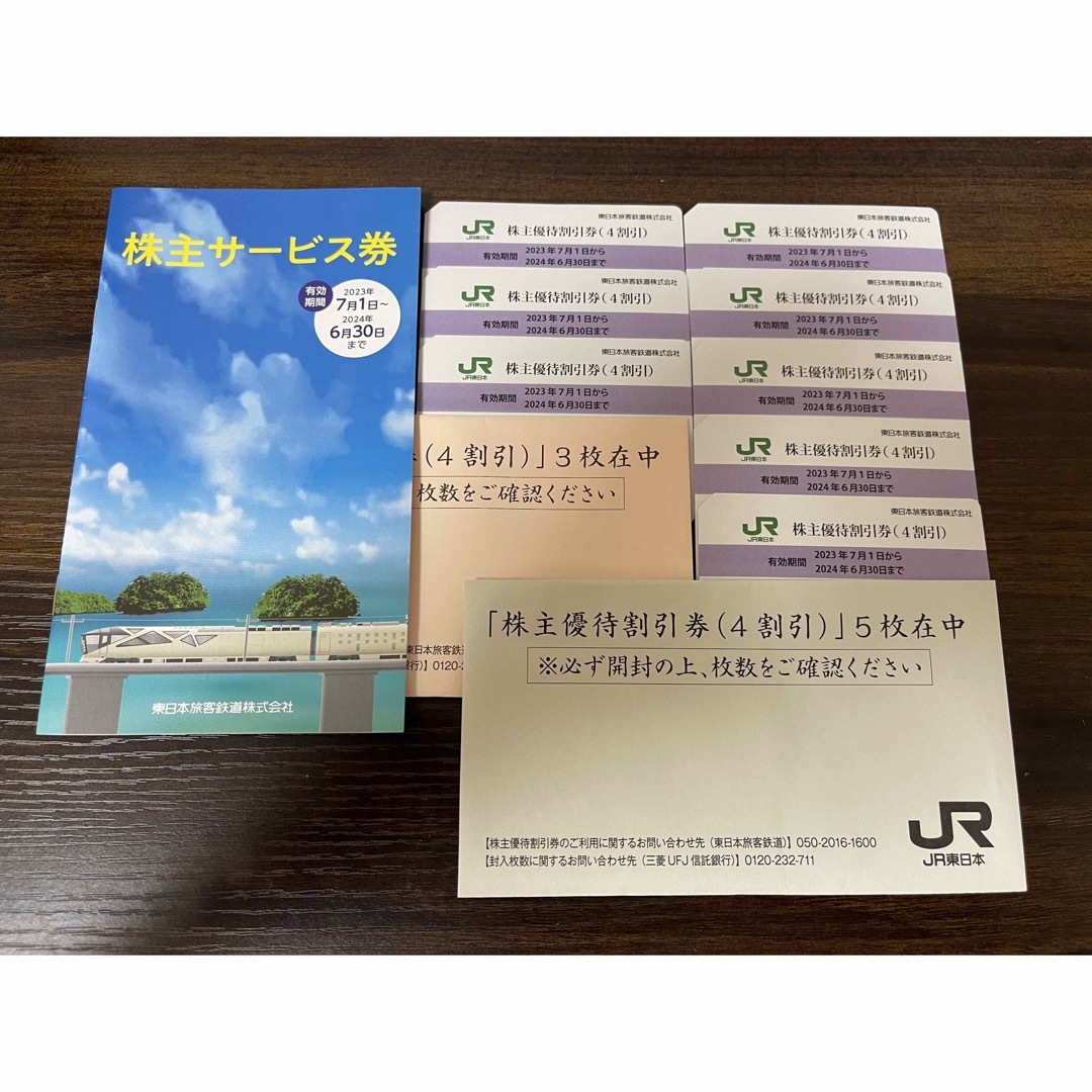 JR - JR東日本 株主優待割引券 8枚 ＋ 株主サービス券の通販 by ななし ...