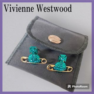 ヴィヴィアンウエストウッド(Vivienne Westwood)の美品✨Vivienne Westwood オーブ エメラルドグリーン ピアス(ピアス)