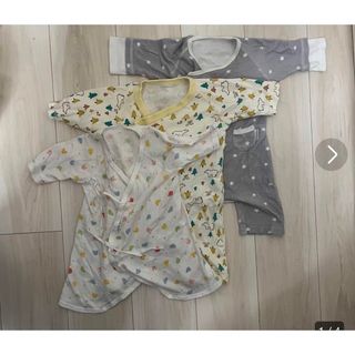 ミキハウス(mikihouse)の値下げ！ミキハウス、コンビ　ベビー服3点セット(肌着/下着)