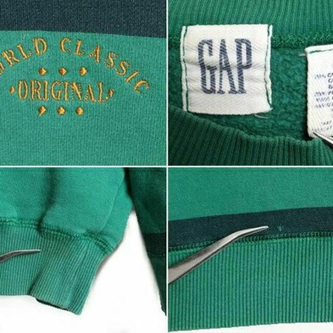 GAP(ギャップ)の90s 旧タグ ■ OLD GAP ボーダー スウェット トレーナー ( メンズ メンズのトップス(その他)の商品写真