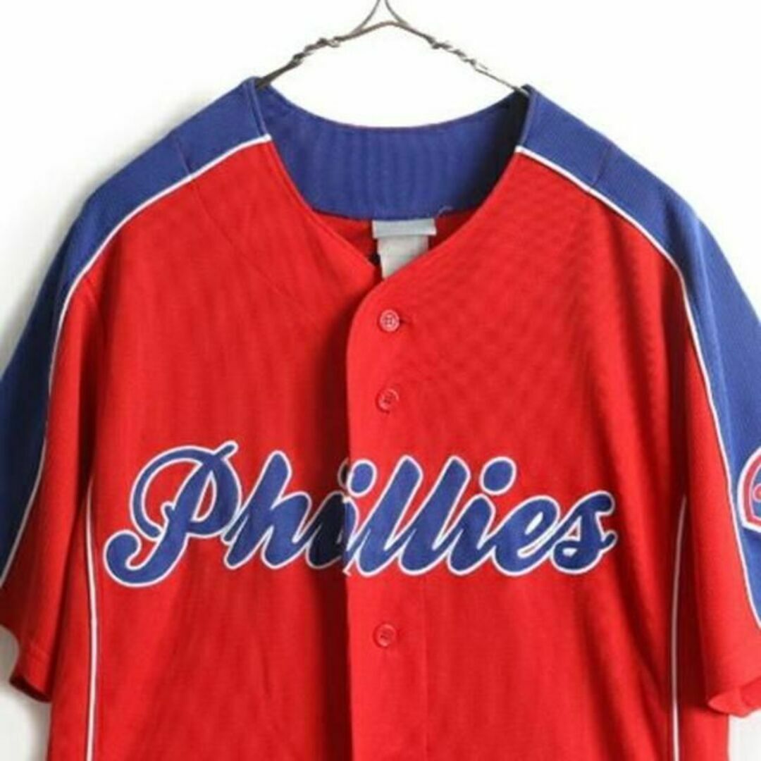 大人気アイテム フィラデルフィア □ オフィシャル MLB フィリーズ ベース 半袖 応援ユニフォーム、ウエア