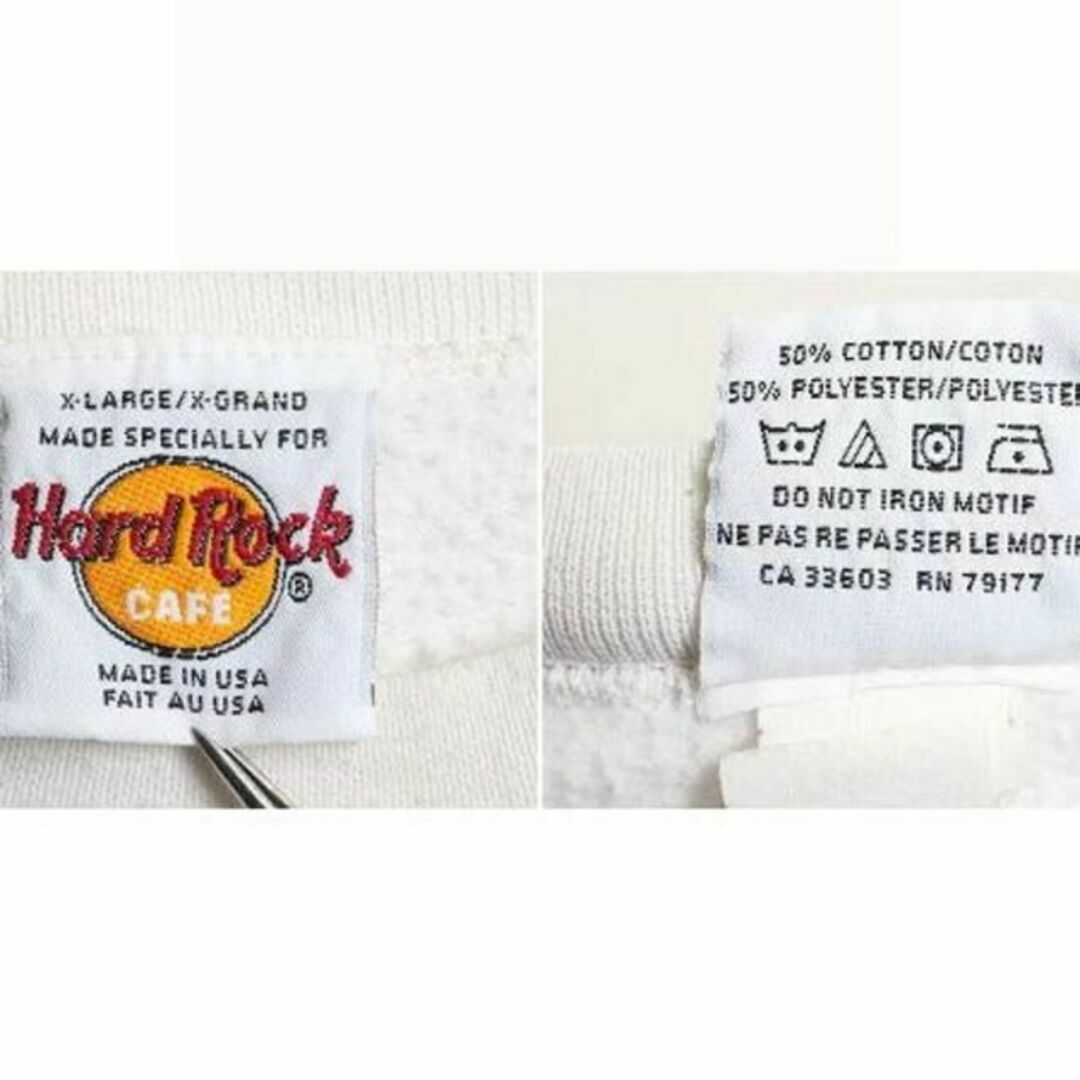 90's ハードロックカフェ ハリウッド 刺繍 スウェット ビックサイズUSA