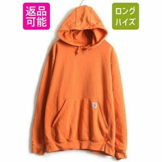 カーハート(carhartt)の■ カーハート 袖 プリント スウェット フード パーカー ( メンズ L ) (パーカー)