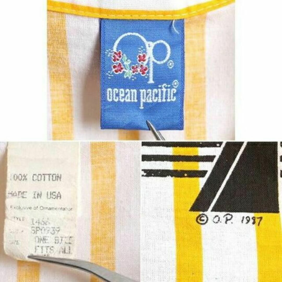 OCEAN PACIFIC(オーシャンパシフィック)の80s USA製 ビンテージ ■ OCEAN PACIFIC OP ストライプ  メンズのトップス(シャツ)の商品写真