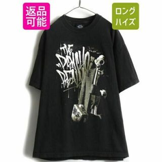 90s オールド 人気 黒 ■ THE PSYCHO REALM プリント 半袖(Tシャツ/カットソー(半袖/袖なし))