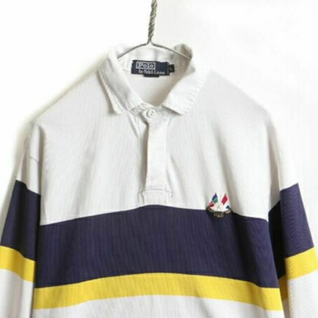 Ralph Lauren - 20周年モデル 80s USA製 クロスフラッグ □ POLO Ralph Lauren - 20周年モデル 80s USA製 クロスフラッグ □ POLO