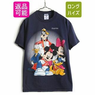ディズニー(Disney)の90s USA製 ■ ディズニー オフィシャル ミッキーマウス プリント 半袖 (Tシャツ/カットソー(半袖/袖なし))