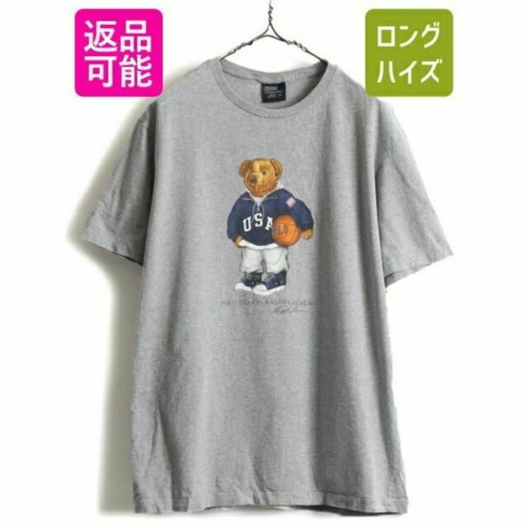 00s 人気 ポロベア ■ POLO ポロ ラルフローレン プリント 半袖 Tシ