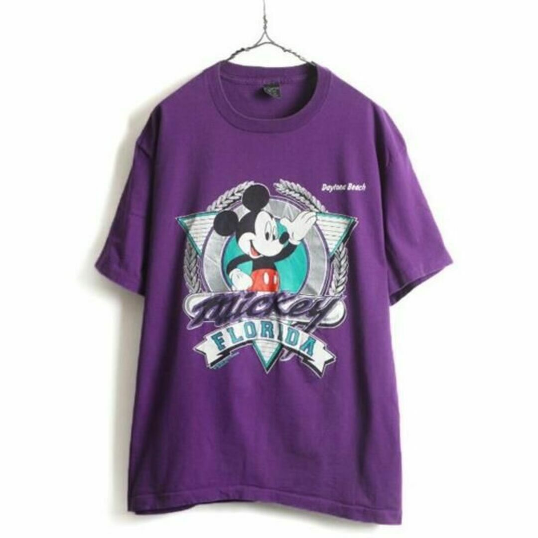 90s USA製 大きいサイズ XL □ キャラクター プリント 半袖 Tシャツ-