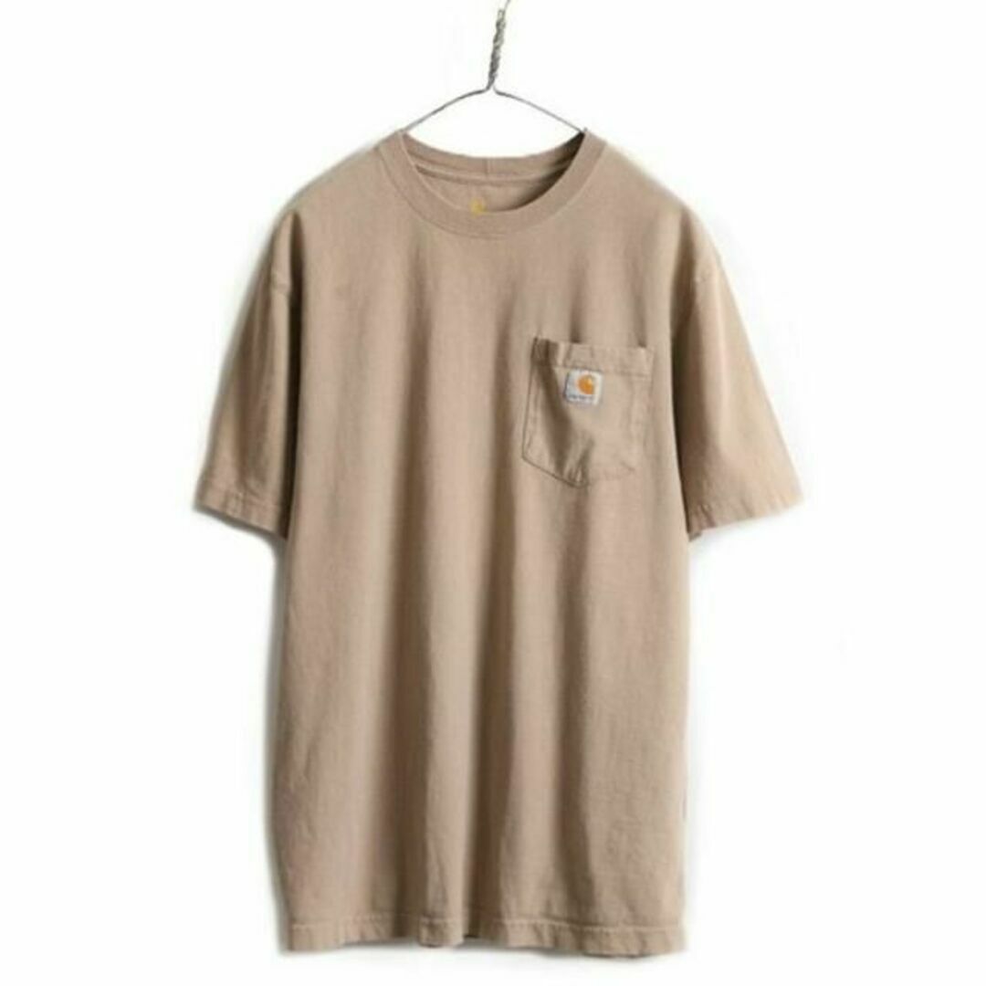 carhartt(カーハート)の■ カーハート  ポケット付き 半袖 Tシャツ ( メンズ M ) 古着 ヘビー メンズのトップス(Tシャツ/カットソー(半袖/袖なし))の商品写真