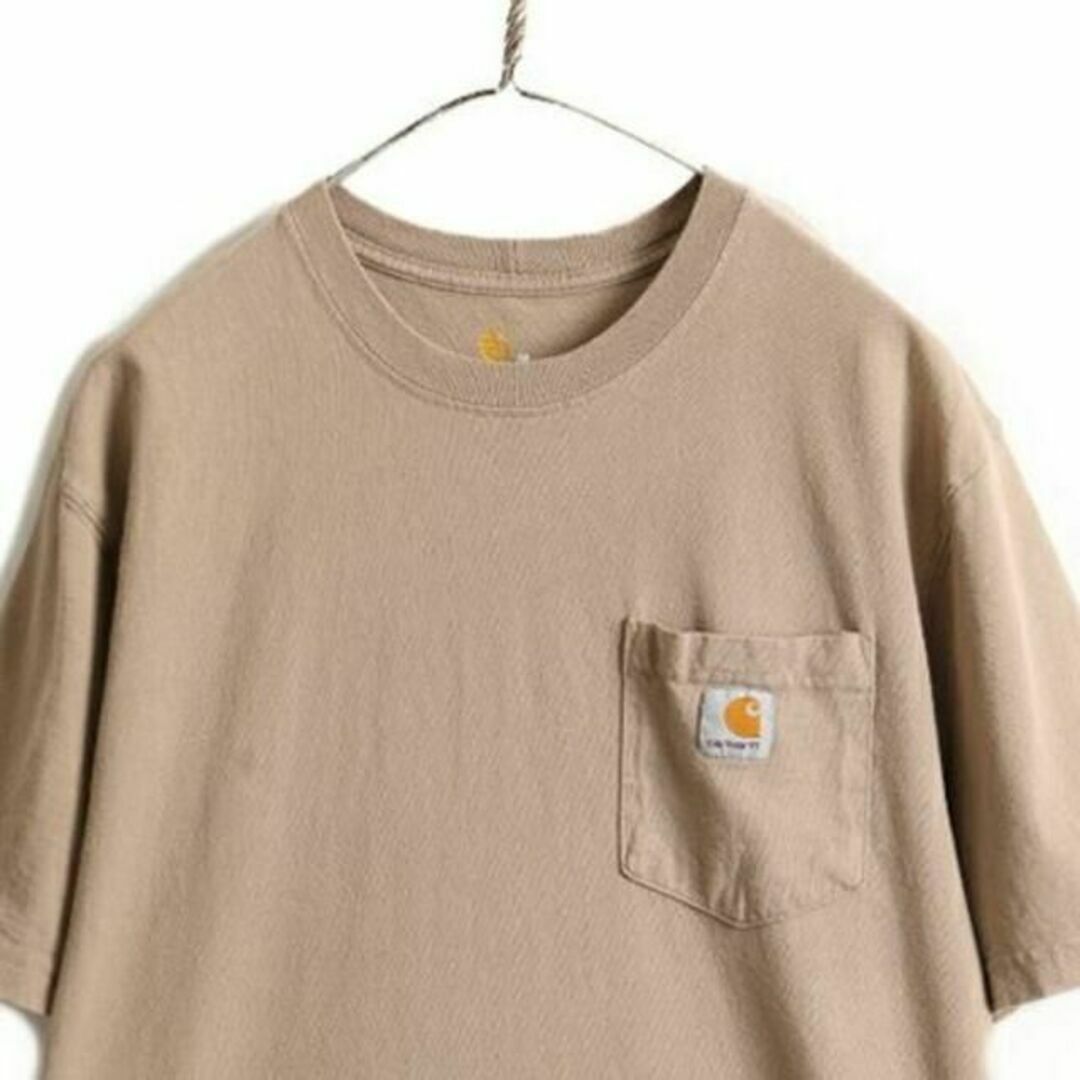 carhartt(カーハート)の■ カーハート  ポケット付き 半袖 Tシャツ ( メンズ M ) 古着 ヘビー メンズのトップス(Tシャツ/カットソー(半袖/袖なし))の商品写真