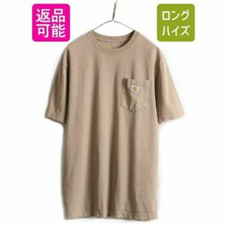 カーハート(carhartt)の■ カーハート  ポケット付き 半袖 Tシャツ ( メンズ M ) 古着 ヘビー(Tシャツ/カットソー(半袖/袖なし))