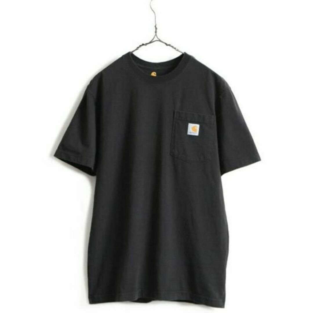 carhartt(カーハート)の希少サイズ S 人気 黒 ■ カーハート ポケット付き 半袖 Tシャツ ( メン メンズのトップス(Tシャツ/カットソー(半袖/袖なし))の商品写真