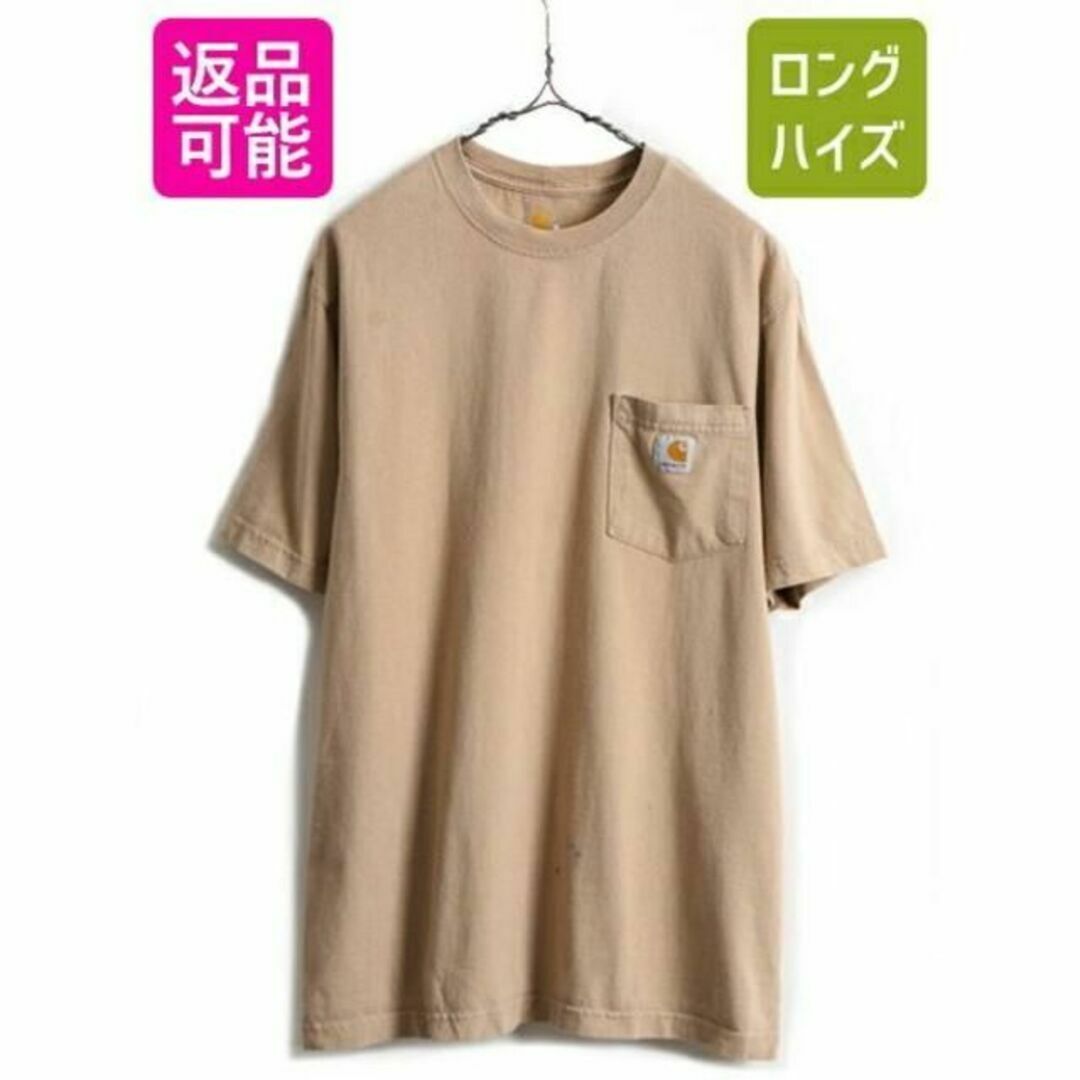 carhartt(カーハート)の■ カーハート ポケット付き 半袖 Tシャツ ( メンズ M ) 古着 ヘビーウ メンズのトップス(Tシャツ/カットソー(半袖/袖なし))の商品写真