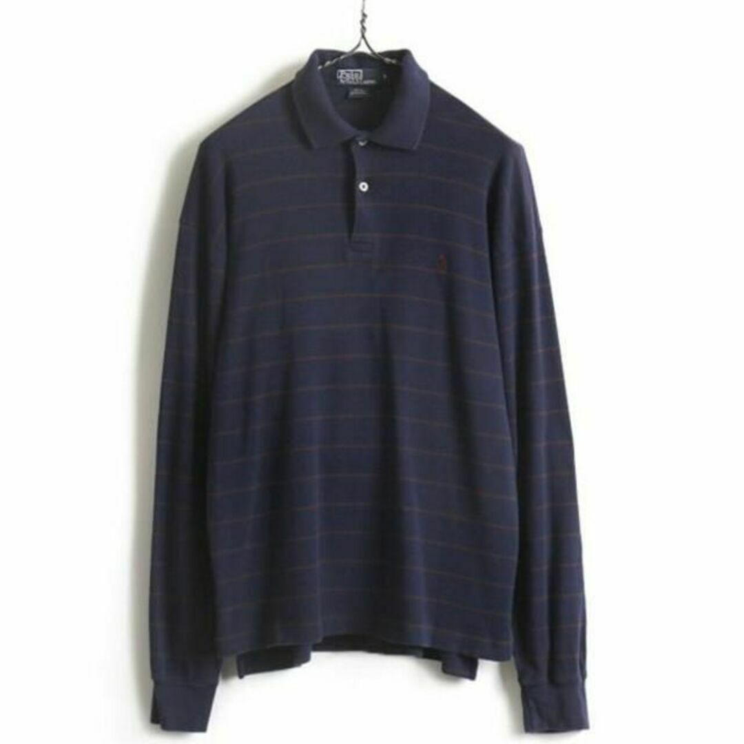 Ralph Lauren(ラルフローレン)の90s 希少サイズ S ■ POLO ポロ ラルフローレン ボーダー リブ編み  メンズのトップス(ポロシャツ)の商品写真