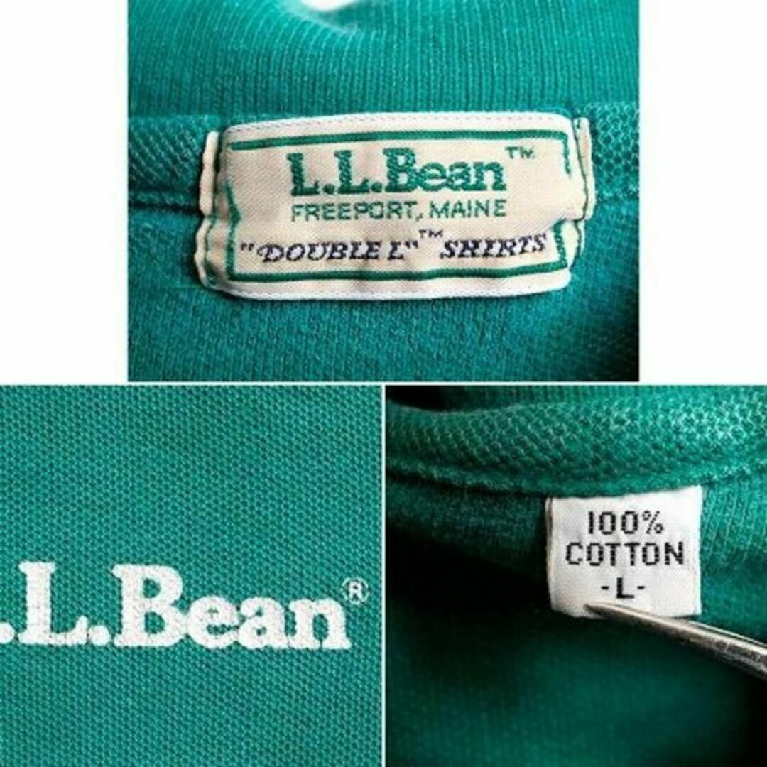 L.L.Bean(エルエルビーン)の80s ビンテージ ■ LLBEAN 鹿の子 半袖 ポロシャツ ( L レディー レディースのトップス(ポロシャツ)の商品写真