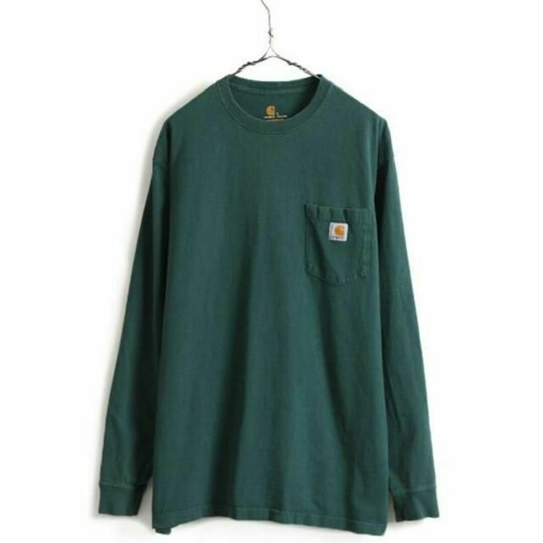 carhartt(カーハート)の■ カーハート ポケット付き 長袖 Tシャツ ( メンズ L ) 古着 CARH メンズのトップス(Tシャツ/カットソー(半袖/袖なし))の商品写真