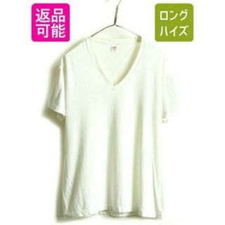 ジョッキー(JOCKEY)の80s 90s USA製 ■ JOCKEY Vネック 無地 半袖 Tシャツ ( (Tシャツ/カットソー(半袖/袖なし))