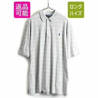 ラルフローレン(Ralph Lauren)の90s ■ POLO GOLF ラルフローレン ウインドペン チェック 半袖 ポ(ポロシャツ)