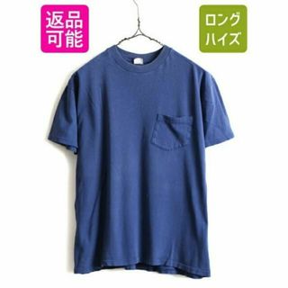 ジョッキー(JOCKEY)の80s ■ JOCKEY ポケット付き 無地 半袖 Tシャツ ( L メンズ M(Tシャツ/カットソー(半袖/袖なし))