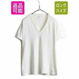 ジョッキー(JOCKEY)の80s 90s USA製 ■ JOCKEY Vネック 無地 半袖 Tシャツ ( (Tシャツ/カットソー(半袖/袖なし))