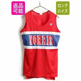 チャンピオン(Champion)の80s USA製 ■ チャンピオン カレッジ プリント メッシュ タンクトップ (タンクトップ)